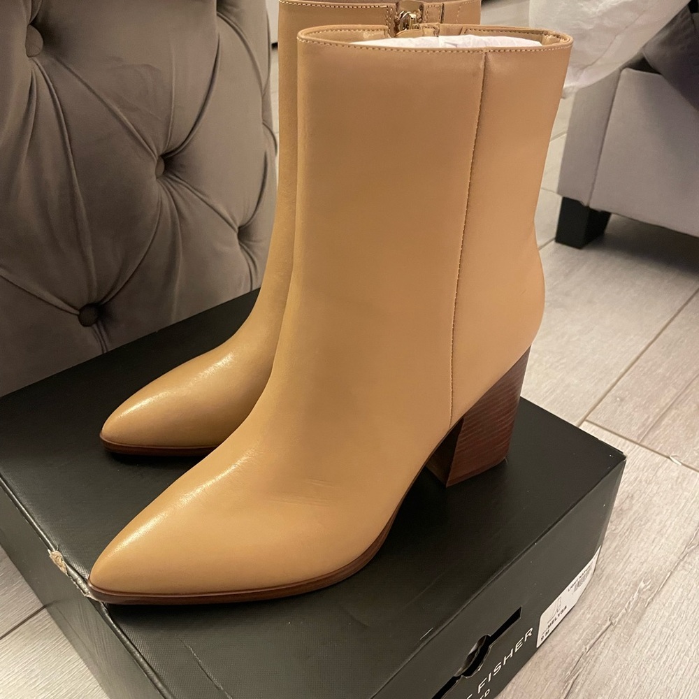 Marc Fisher Melysa Tan Ankle Boots